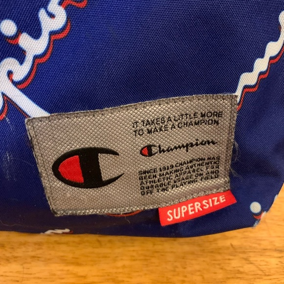 Super Size Champion Blue Backpack with Iconic Logo Design - Picture 4 of 15